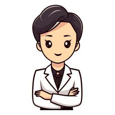 businesswoman in office attire sticker