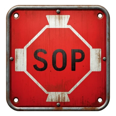 traffic stop sign  sticker