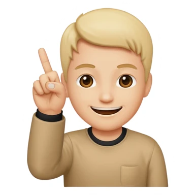 Middle finger and smiling  sticker