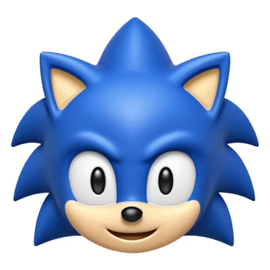 Crie um emoji iPhone do Sonic com expressão de raiva e felicidade entre outros sticker