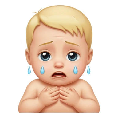 crying baby sticker