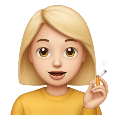 Emoji Smoking high sticker