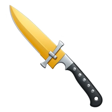 knife with little bows around it sticker