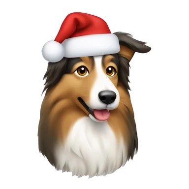 Shetland Sheepdog Christmas  sticker