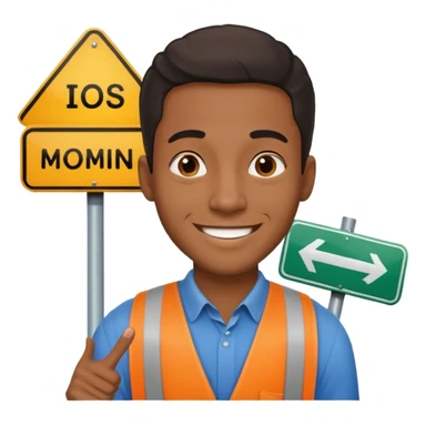 Street Sign Maker black man sticker