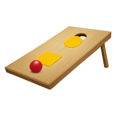 Cornhole playing  sticker