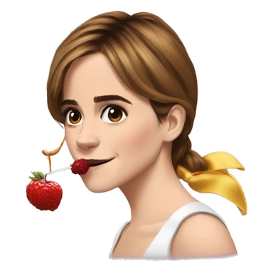 Emma Watson qui mange une sucette sticker