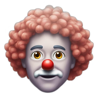 clown wig red nose Ulf Kristersson sticker