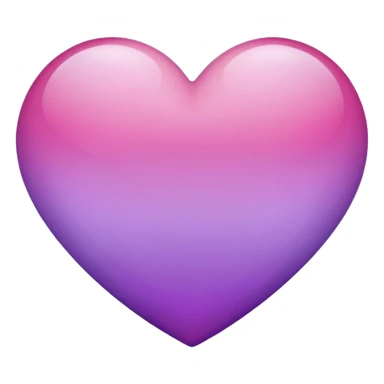 Pink and purple ombré heart sticker
