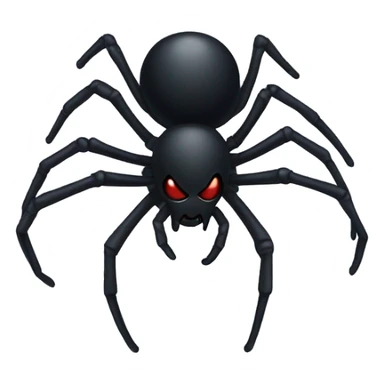 Black widow spider sticker