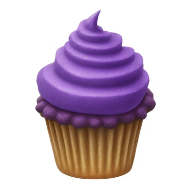 ube cupcake with ube cupcake crumbs on it sticker