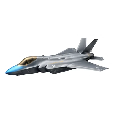 F-35 fighter jet in flight with no background. sticker
