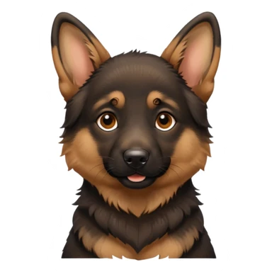 a German Shepherd puppy sticker