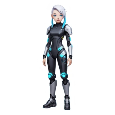 rebekka from cyberpunk edgerunners full height sticker