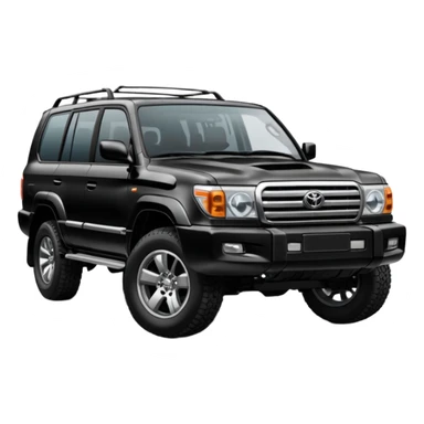 Modified Toyota landcr new model black color sticker