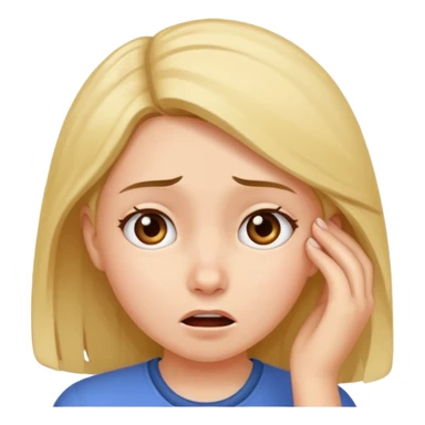 girl scratching her in confusion sticker