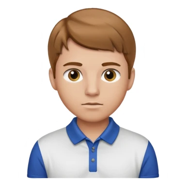 A GOLF PLAYER YOUNG MAN LIGTH BROWN HAIR sticker