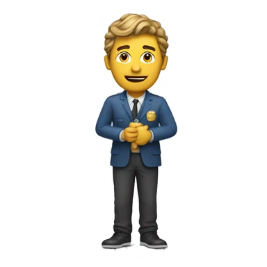 Un homme enregistrant un film en studio sticker