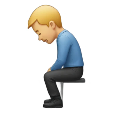 man bent over with person behind him sticker