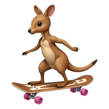 Kangaroo Skateboard  sticker