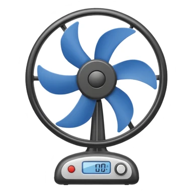 electric fan cartoon sticker