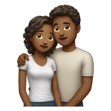 boy and girl love sticker