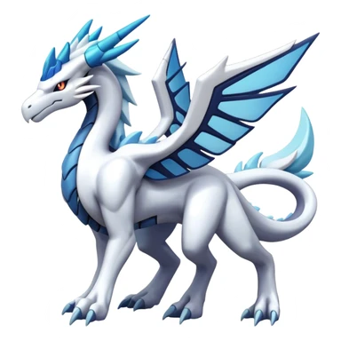 Kyurem-reshiram-dialga-suicune-hybrid, full body sticker