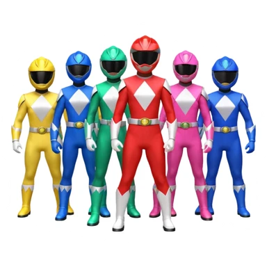Mighty morphin power rangers sticker