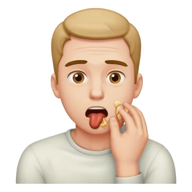 A man choking himself ￼ sticker