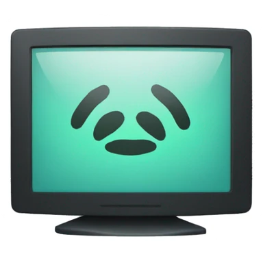 monitor with clockwise arrows on screen sticker