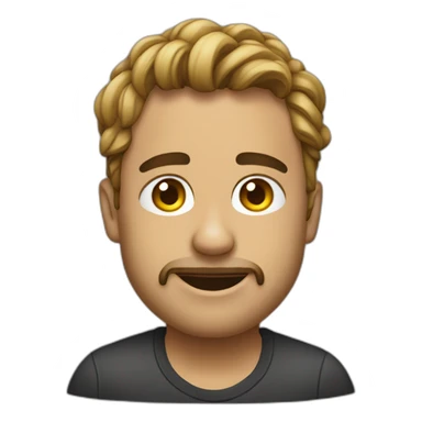 Lorenzo devant son pc sticker