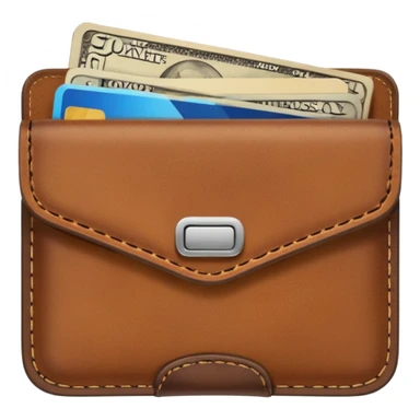 open empty wallet WITHOUT money at all, no money! sticker