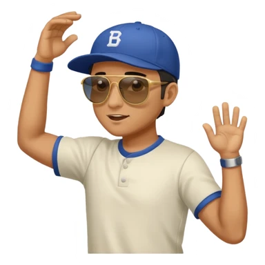 Dabbing dude sticker