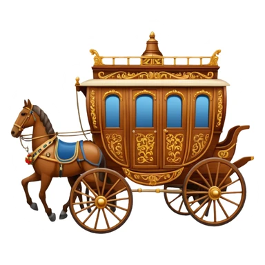 huge-horse-drawn-fancy-french-stagecoach-caravan sticker