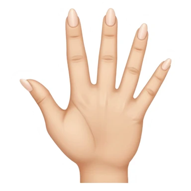 A hand with only the third finger, the thumb, and the pinky pointed up. The ring finger and pointer fingers are down sticker