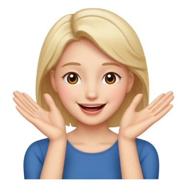 Romance - feeling of excitement associated with love - hands to one side of face sticker