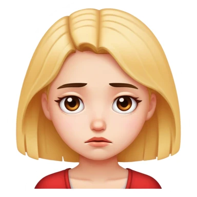 sad girl cute sticker