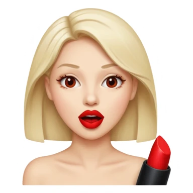 Hungry woman’s mouth sticker