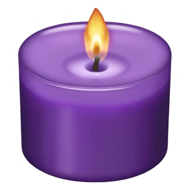 burning the midniight oil- make it purple candle  sticker