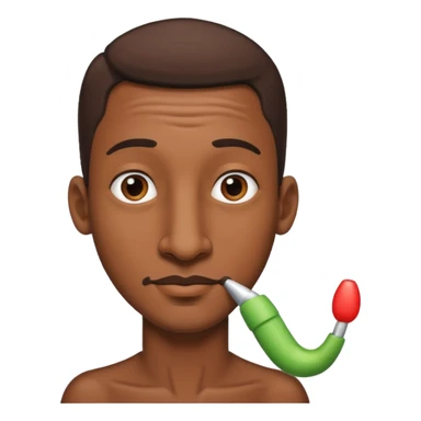gay black man with long nose sticker