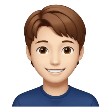 Felix from Stray Kids, K-pop idol with brown hair sticker