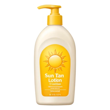 Sun tan lotion  sticker