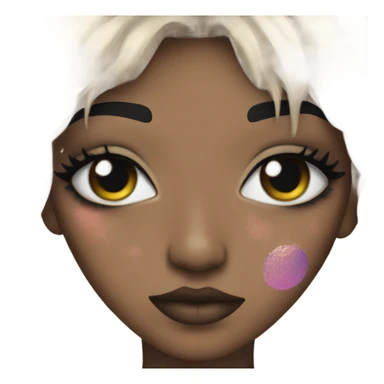 Grunge makeup sticker