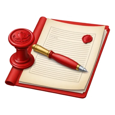 thumbnail picture mac os, white document physical written paper, red wax mark elegant sticker