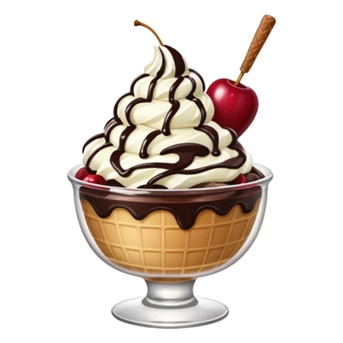 ice cream sundae sticker