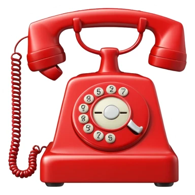 red phone ringing sticker