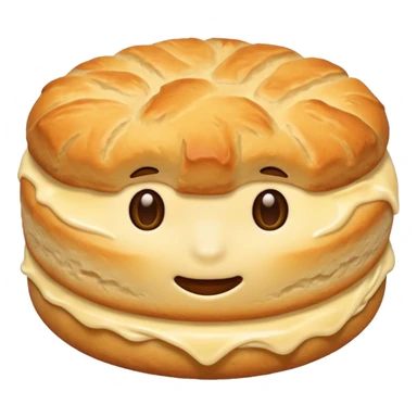 plain buttermilk biscuit, golden brown, fluffy sticker