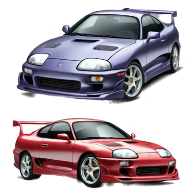 one car supra mk4  sticker
