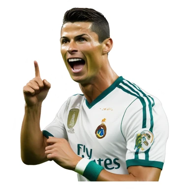 cristiano ronaldo doing the SIU celebration sticker