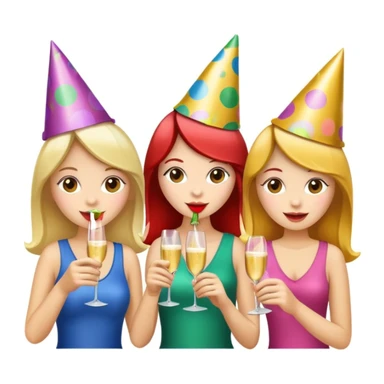 girls party in club sticker